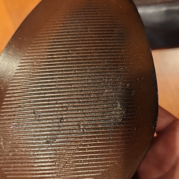 Ann Taylor Loft tall brown Vegan leather pleather boots sz 7 - Picture 8 of 14